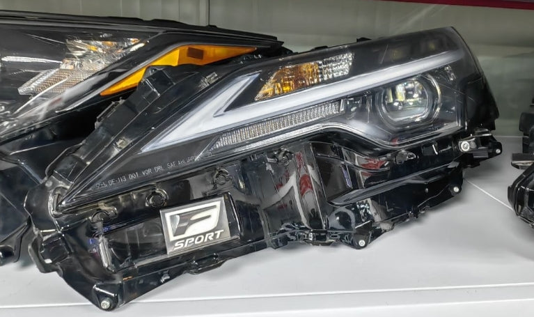 Used Lexus NX Headlights + Computer Module (Driver & Passenger Side) | 2023–2025 شمعة أمامية + كمبيوتر أصلي لكزس NX مستعمل (يمين + يسار) موديلات 2023–2025