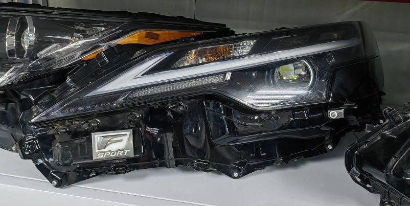 Used Lexus NX Headlights + Computer Module (Driver & Passenger Side) | 2023–2025 شمعة أمامية + كمبيوتر أصلي لكزس NX مستعمل (يمين + يسار) موديلات 2023–2025