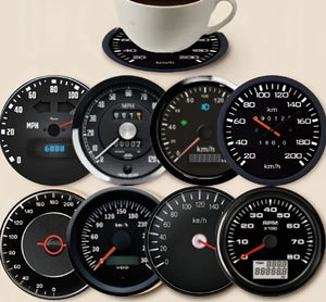 8pcs Dashboard Themed Coasters  قواعد الأكواب المكونة من 8 قطع بتصميم لوحة القيادة.