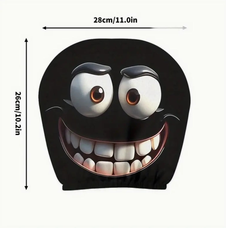 Star Wars Sith Warrior Headrest Covers, 2pcs, Universal Fit, Personalized Seat Protectors, Gift Idea أغطية مساند الرأس ستار وورز سيث, قطعتان، قياس عالمي، واقيات مقاعد شخصية، فكرة هدية