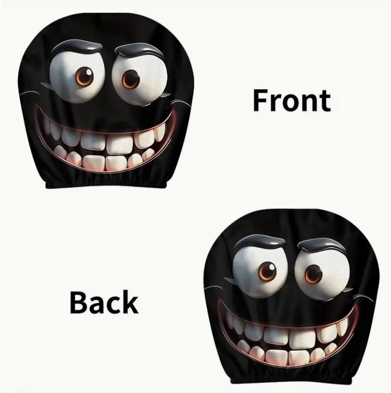 Star Wars Sith Warrior Headrest Covers, 2pcs, Universal Fit, Personalized Seat Protectors, Gift Idea أغطية مساند الرأس ستار وورز سيث, قطعتان، قياس عالمي، واقيات مقاعد شخصية، فكرة هدية