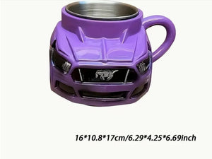 Handcrafted Car Shaped Coffee Mug,  كوب قهوة يدوي الصنع  تصميم رياضي