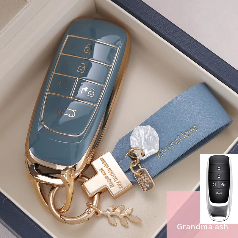 5 Button Car Key Case Gac  غطاء لمفتاح سيارة جاك  5 ازرار