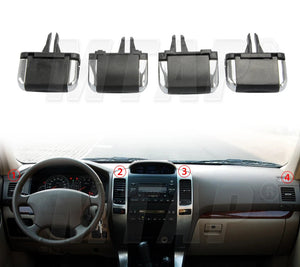 Air Conditioner Outlet Pick AC Conditioning Vent Grille Clips Tab For Toyota Prado 120 LC120 2003-2009
