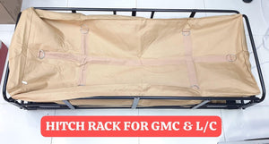 سلة قابلة للطي مع شنطة مجانا  لسيارات الدفع الرباعي عمود واحد تركب على القلص Toyota Land Cruiser Nissan VETC Patrol