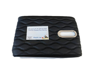 Memory Foam Cushion Tissue Holder Leather تكية للسيارة ماموري فوم مع مكان للمحارم كلينكس free tissue كلينكس مجانا