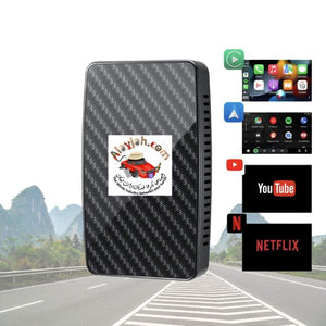 1 Year Warranty Carplay Wireless Adapter with Youtube and Netflex 10900030 ضمان سنة مشغل كاربلاي بدون اسلاك مع تشغيل برامج ويوتيوب ونتفلكس