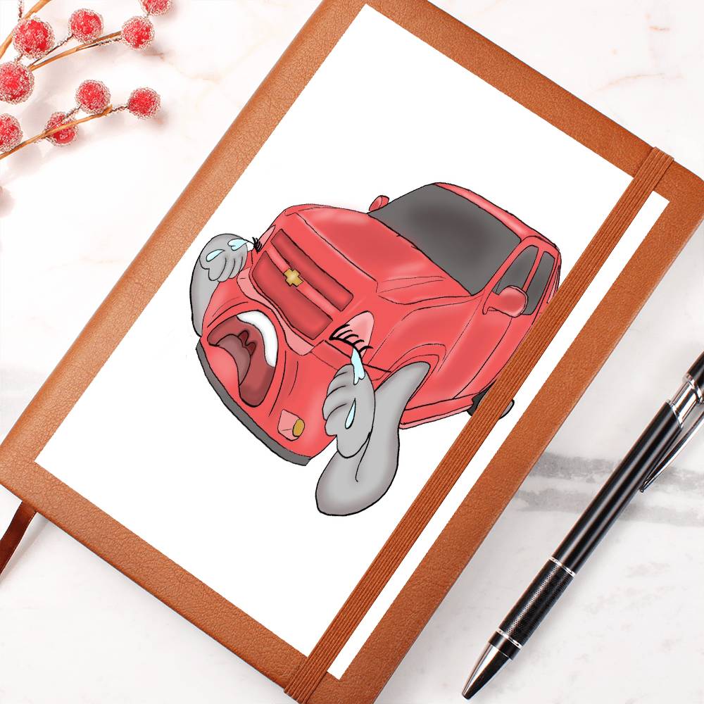 note book with Chevrolet Avalanche cartoon