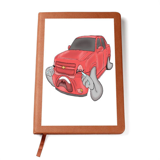 note book with Chevrolet Avalanche cartoon