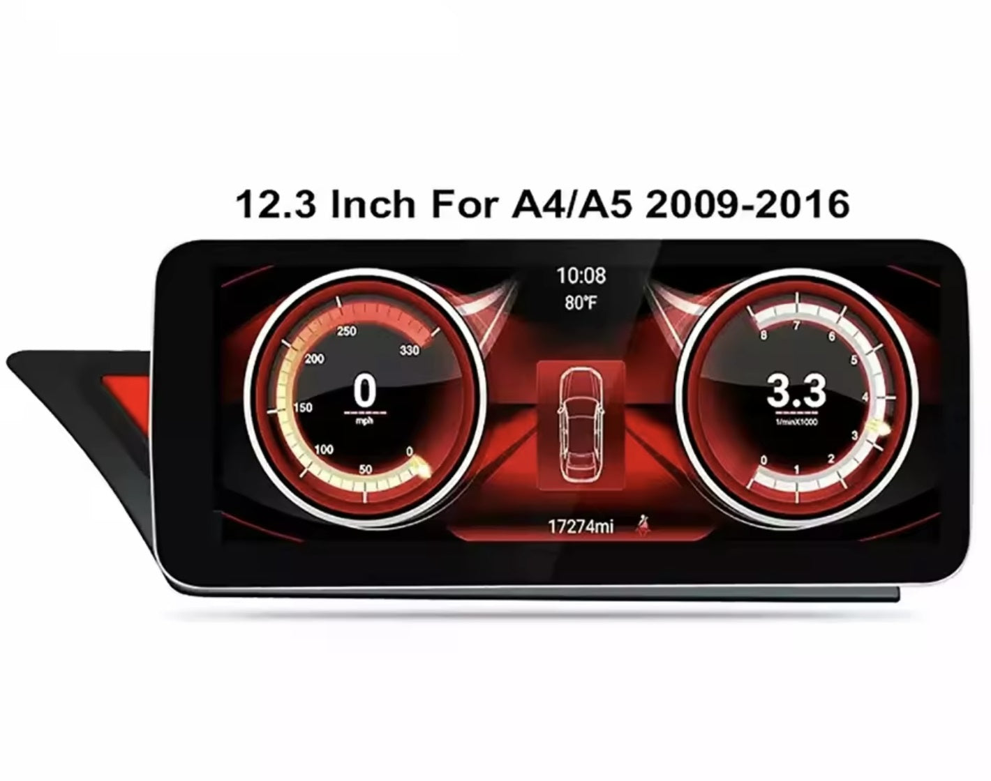 12.3 Inch Android 10 Stereo Radio Navigation Compatible with Audi A4 Audi B8 Audi A5 Audi B7 Audi B9 2007 2008 2010 2011 2016 شاشة 12.انش نافجيشن اندرويد اودي أي 4 أي 5