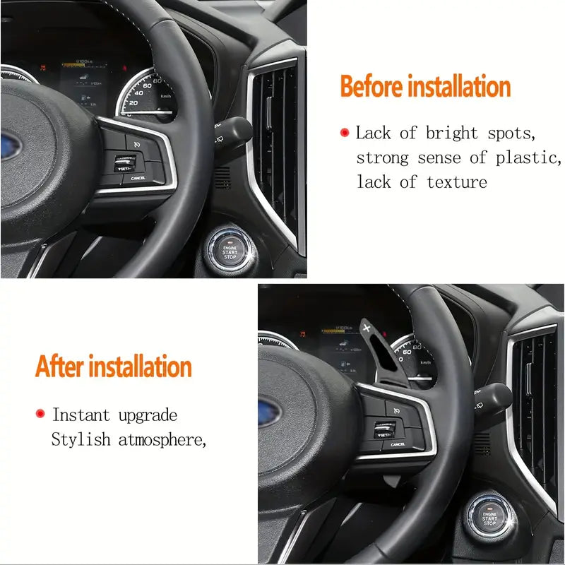 Aluminum Steering Wheel Paddle completable with Subaru Forester Outback Legacy  بدلات للجير المنيوم سوبارو ليجاسي اوتباك امبريزا