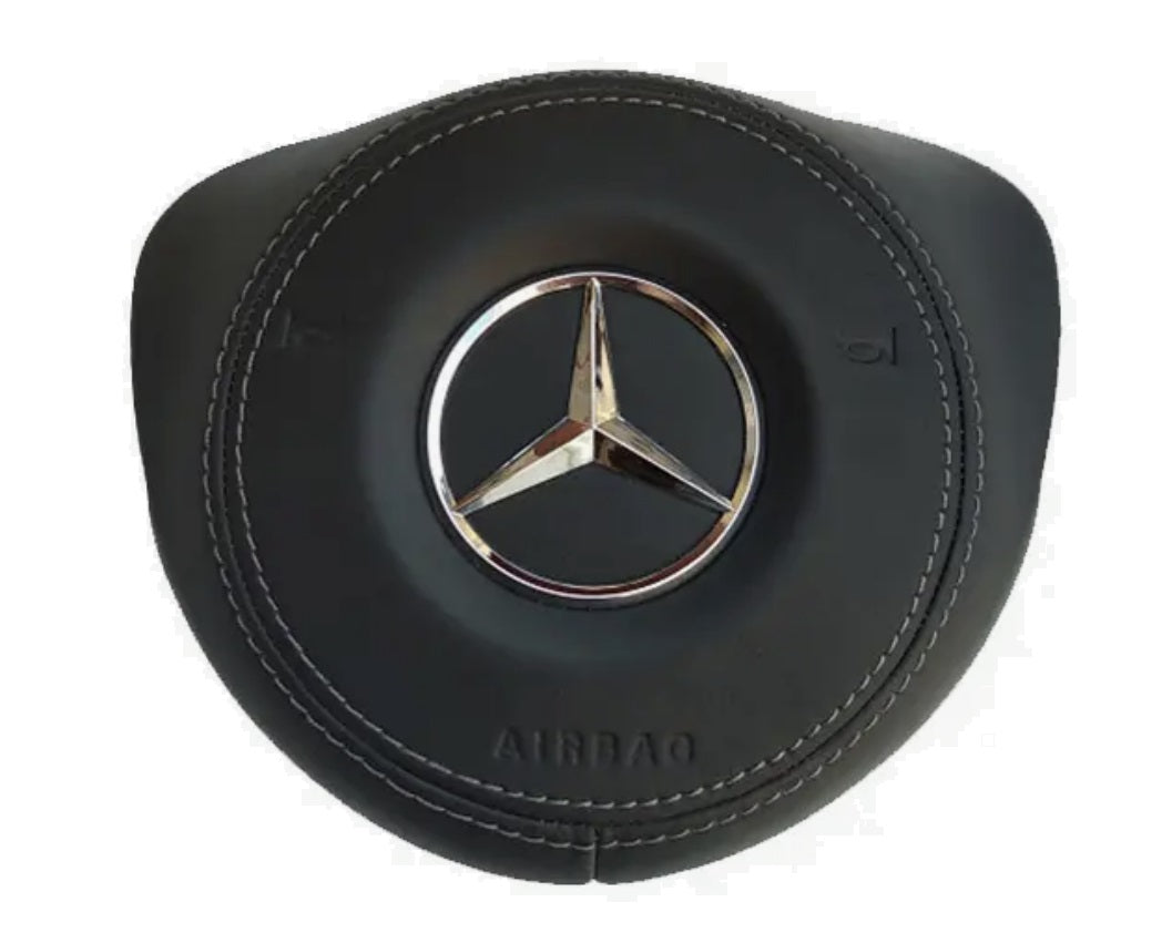 Driver Airbag Cover for Mercedes-Benz W213 E class Leather Car Steering Wheel Cover غطاء ايرباج مرسيدس