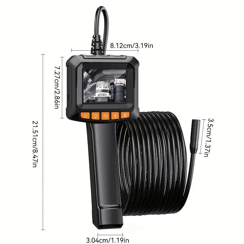 Alayjah 2.0MP HD Waterproof Endoscope with Light, 8 LED, 16.4ft Cable, Flexible Snake Camera ألايجاه منظار 2.0MP HD مقاوم للماء مع إضاءة، 8 أضواء LED  10100120 وكابل 16.4 قدم، كاميرا ثعبان مرنة