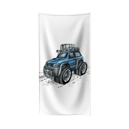 Nissan VETC Beach Towel with customized name or text فوطة نيسان فيتك مع اسمك او عبارة