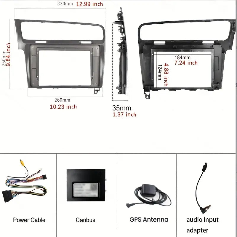 2+32GB Android 12 10.1-inch Display Carplay 1y warranty Compatible with Volkswagen Golf 7 2013-2018 ضمان سنة شاشة نظام ترفية اندرويد 12 فولكسفاجن جولف