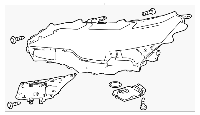 Very Rear Lexus ES headlights pair 2023 - 2025 Used Genuine