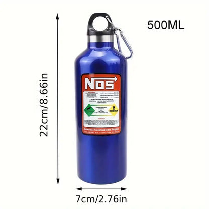 Home office and Bicycle NOS Nitrogen Vacuum Stainless Steel Bottle 500ml ترمس حافطة للمشروبات الساخنة والباردة على شكل نايتروس