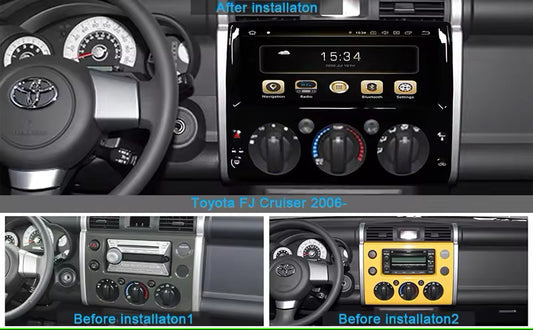 12.3 Inch Android Stereo Radio Navigation Multimedia 4G+64G CarPlay  Compatible with Toyota FJ Cruiser 2006-2021 جهاز ترفية 12.3 انش اندرويد كاربلاي نافجيشن متوافق مع تويوتا اف جي