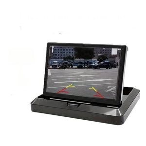 شاشة عرض عالية الدقة مع كامرة قابلة للطي ضمان سنة HD Car Rearview Camera Monitor with camera - 10.92cm Large Foldable Display one year warranty 10900110