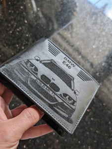 Wallet l BMW E46 custom engraving personalized name محفظة بوك بيام مع حفر خاص وميزة باسمك حسب رغبتك BMW Accessories 3 Serious Accessories