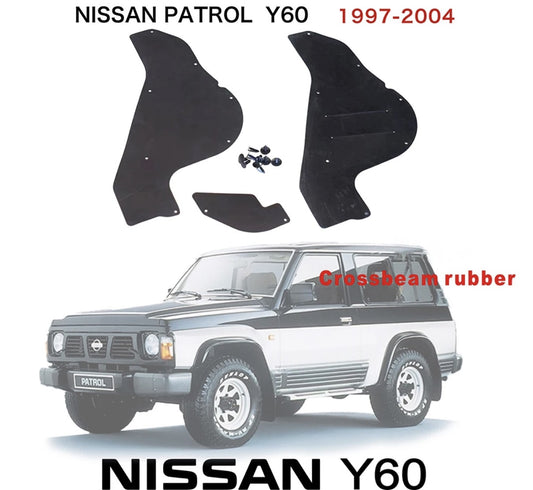 Crossbeam Rubber Mudguards compatible with Nissan Patrol Y60 كفرات داخلية للمدجار الرفرف لمنع الوحل نيسان باترول