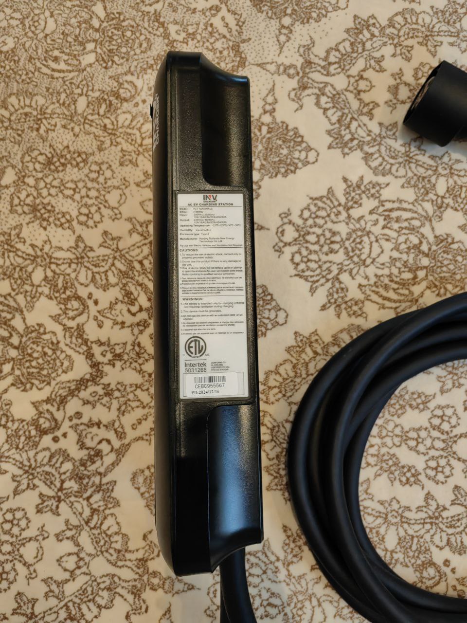 EV Car Wall Charger 48A/11.5kW AC Fast Charging & Power Station (Compatible with Tesla)   شاحن حائط للسيارات الكهربائية Type 1 بقدرة 48 أمبير / 11.5 كيلوواط – شحن سريع AC ومحطة طاقة، متوافق مع تسلا