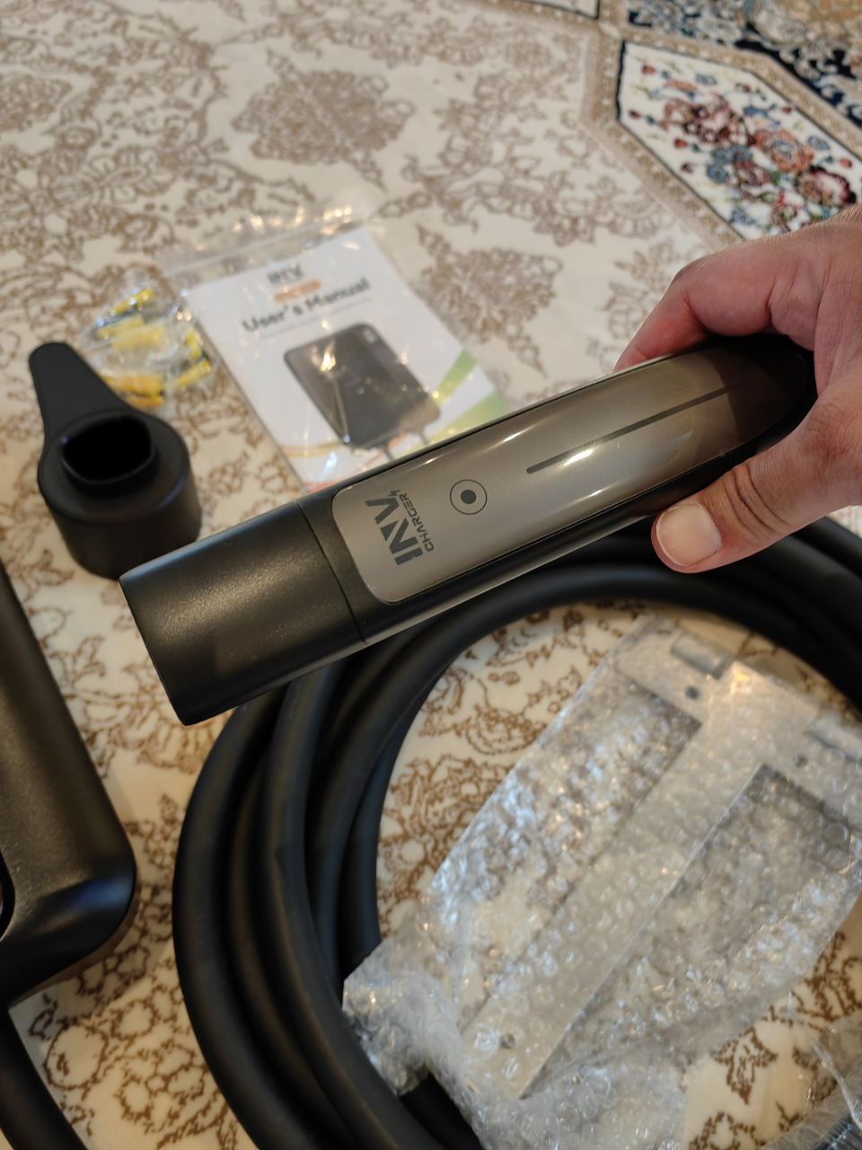 EV Car Wall Charger 48A/11.5kW AC Fast Charging & Power Station (Compatible with Tesla)   شاحن حائط للسيارات الكهربائية Type 1 بقدرة 48 أمبير / 11.5 كيلوواط – شحن سريع AC ومحطة طاقة، متوافق مع تسلا