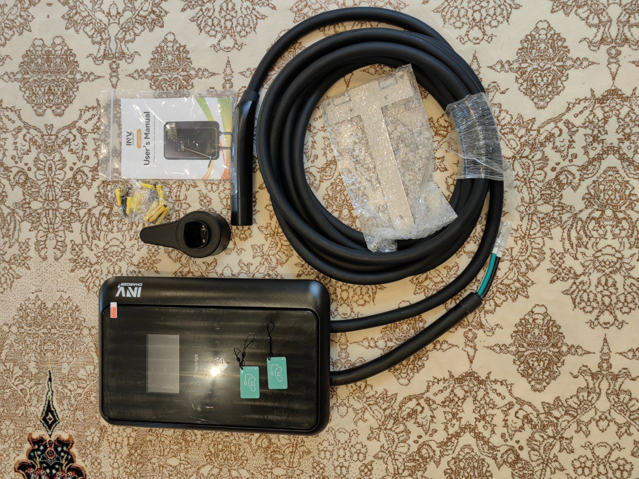 EV Car Wall Charger 48A/11.5kW AC Fast Charging & Power Station (Compatible with Tesla)   شاحن حائط للسيارات الكهربائية Type 1 بقدرة 48 أمبير / 11.5 كيلوواط – شحن سريع AC ومحطة طاقة، متوافق مع تسلا