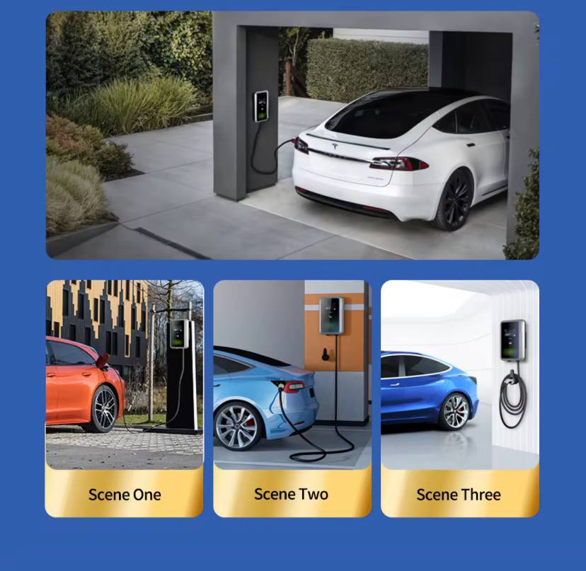 EV Car Wall Charger 48A/11.5kW AC Fast Charging & Power Station (Compatible with Tesla)   شاحن حائط للسيارات الكهربائية Type 1 بقدرة 48 أمبير / 11.5 كيلوواط – شحن سريع AC ومحطة طاقة، متوافق مع تسلا