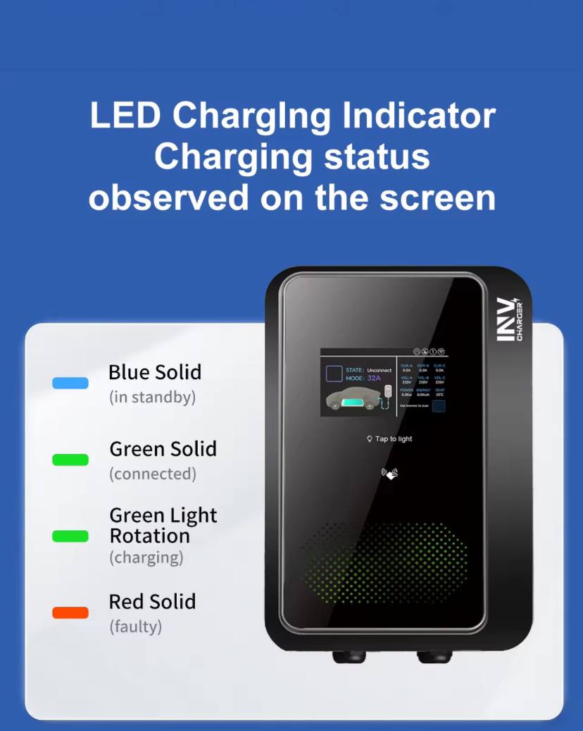 EV Car Wall Charger 48A/11.5kW AC Fast Charging & Power Station (Compatible with Tesla)   شاحن حائط للسيارات الكهربائية Type 1 بقدرة 48 أمبير / 11.5 كيلوواط – شحن سريع AC ومحطة طاقة، متوافق مع تسلا