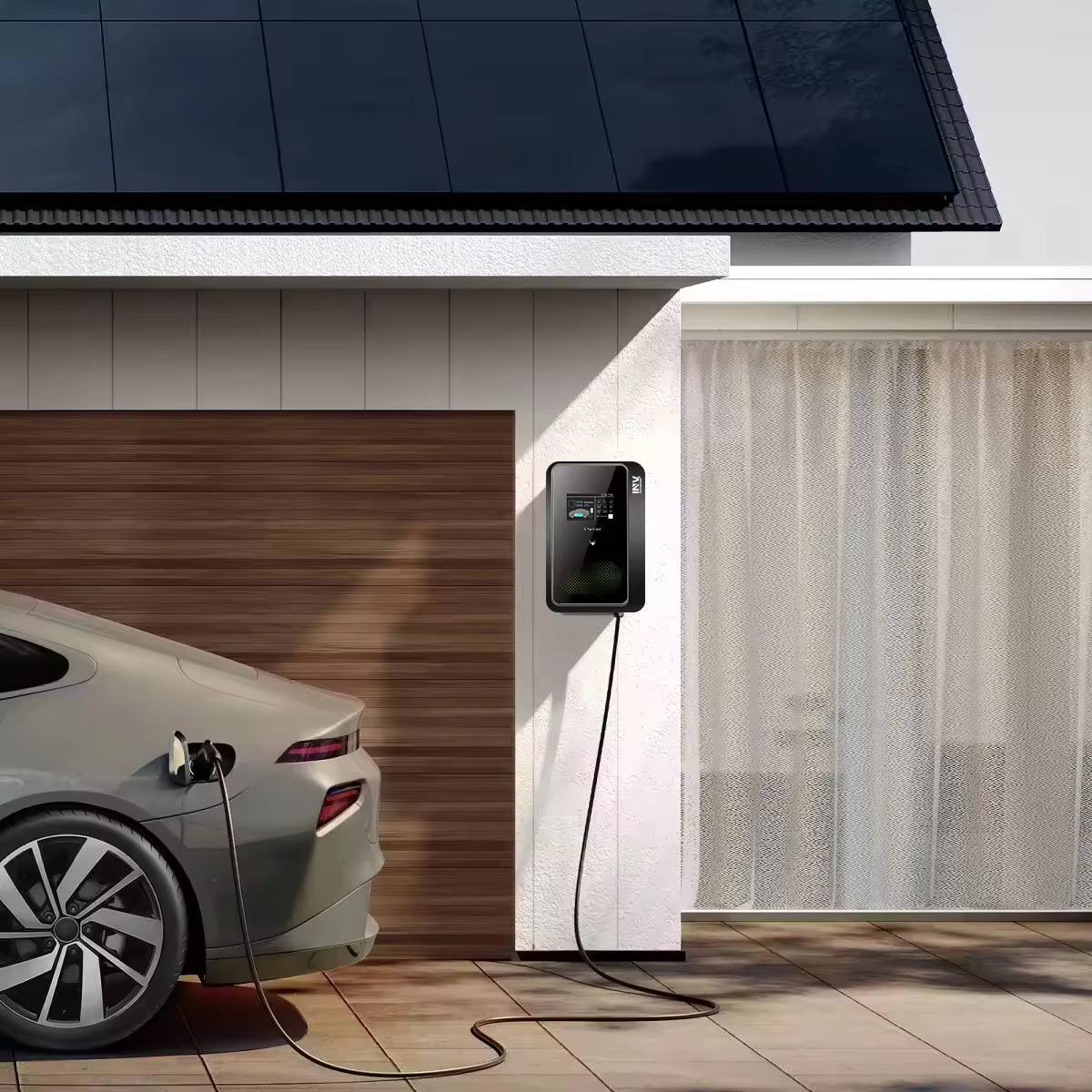 EV Car Wall Charger 48A/11.5kW AC Fast Charging & Power Station (Compatible with Tesla)   شاحن حائط للسيارات الكهربائية Type 1 بقدرة 48 أمبير / 11.5 كيلوواط – شحن سريع AC ومحطة طاقة، متوافق مع تسلا