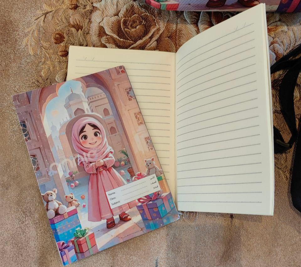 Custom School Notebooks with Your Child’s Caricature – Let Them Shine at School!  6 Note Books دفاتر مدرسية مخصصة برسمة كاريكاتير لطفلك – تميّز لا يُضاهى في المدرسة 6 دفاتر