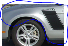 front fender compatible with Ford Mustang  2010-2011-2012-2013-2014  مدقار رفرف موستنج امامي