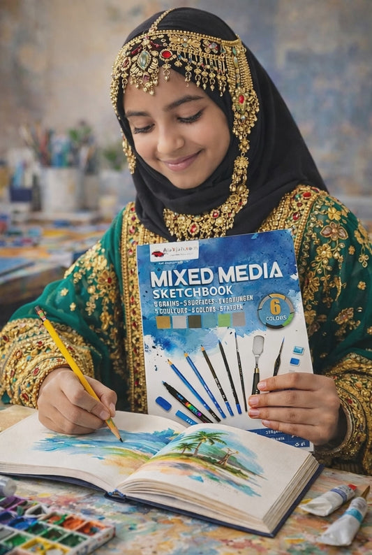 Mix Media Drawing Pad كراسة رسم ميكسميديا متعددة الاستخدامات