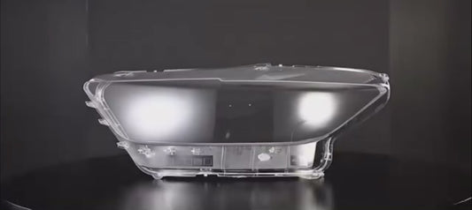 Front Headlamp Cover Lens Replacement for Ford Mustang 2014–2017, Plexiglass Lampshade Shell, OEM Style غطاء عدسة المصباح الأمامي لفورد موستنج 2014–2017، استبدال شفاف من البلكسي جلاس، تصميم أصلي OEM