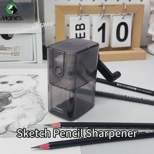 Marie’s Manual Pencil Sharpener, 5 Adjustable Points, Professional Sharpener for Graphite & Colored Pencils مبراة أقلام يدوية ماريس, 5 مستويات ضبط، مبراة احترافية لأقلام الجرافيت والتلوين