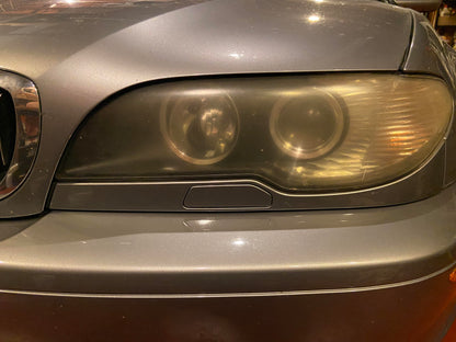 Refrance Templet Page BMW E46 Coupe 1999-2005 Headlights Pair  بي ام دبليو كوبيه طقم شموع أمامية  headlights facelift ليتات امامية اصطابات بي ام