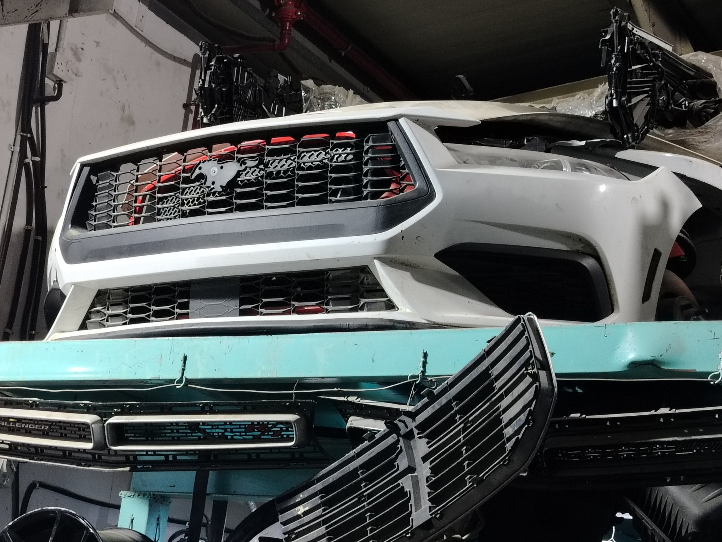 Used Ford Mustang 2024 Front Bumper – 4 Cylinder,  صدام أمامي مستعمل لفورد موستانج 2024 – 4 سلندر