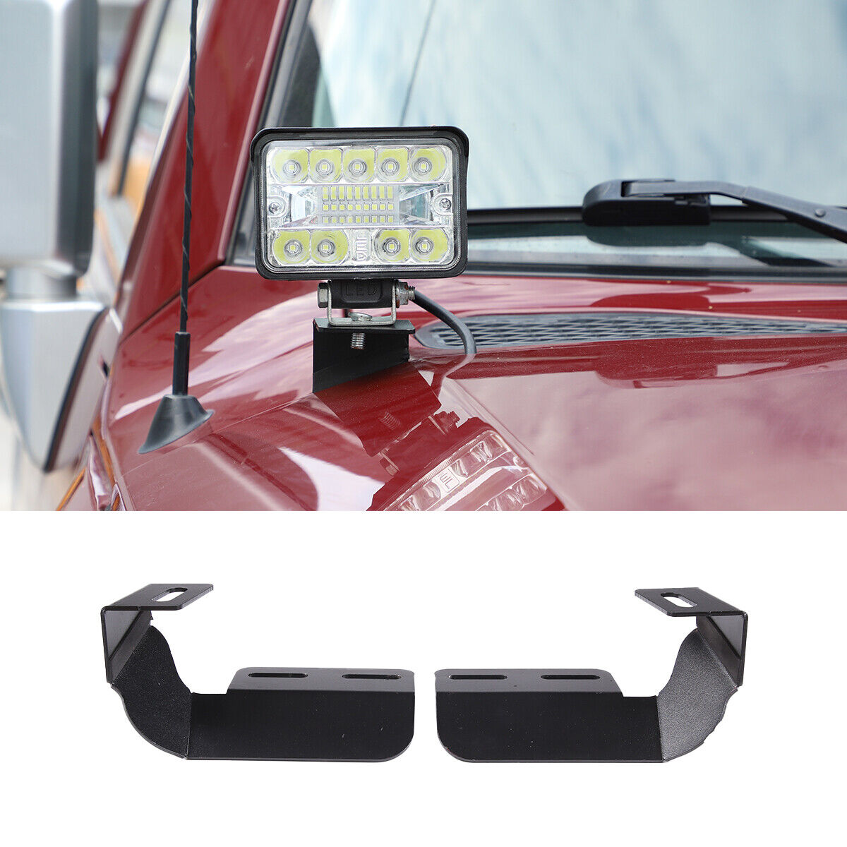 Toyota FJ bonnet Food light holder bracket حامل كشاف للبونيت تويوتا اف جي