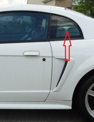 Ford Mustang 1999-2004 Side Glass Back Left BL, Back Right BR زجاج جانبي خلفي فورد موستنج