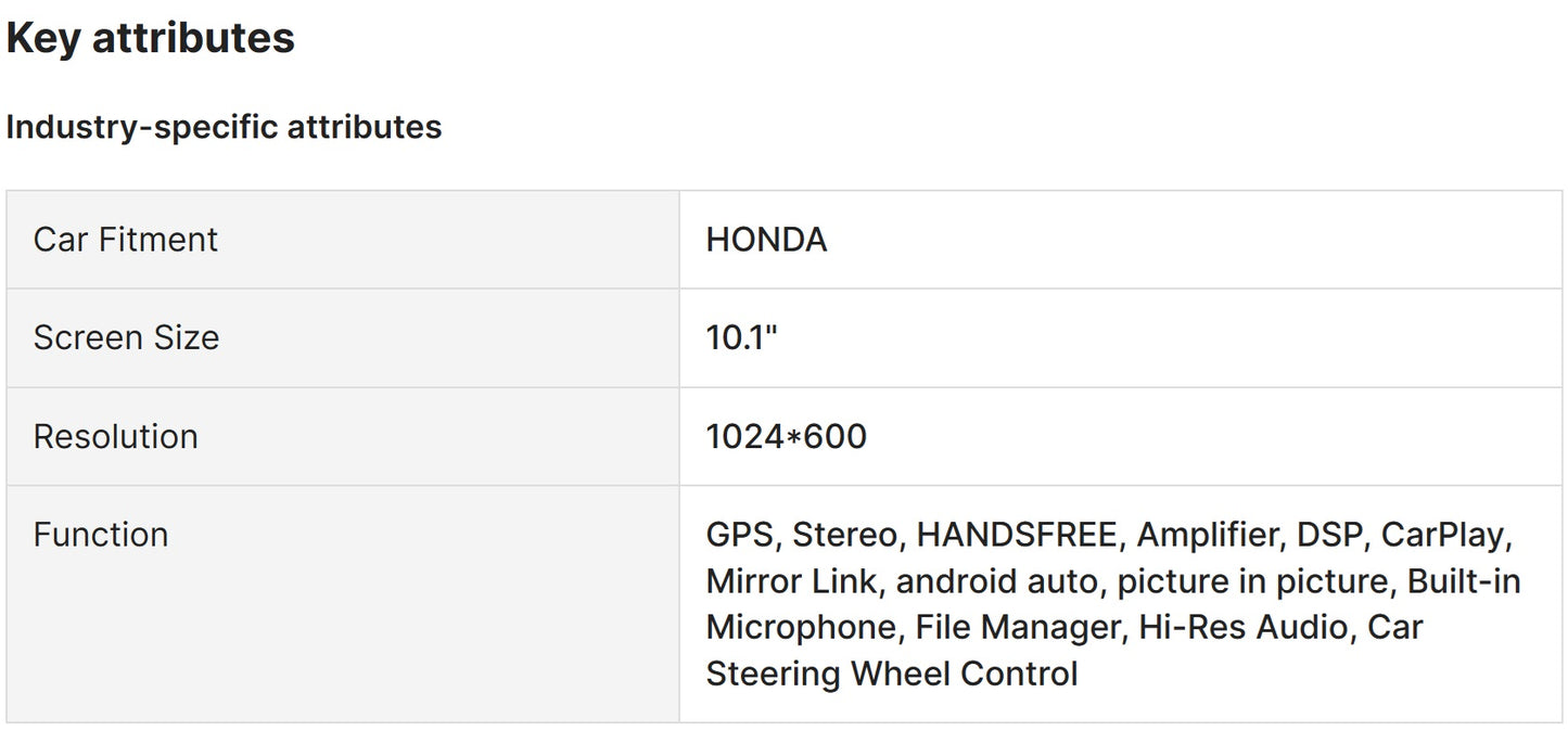 10inch monitor Android Carplay Multimedia System Compatible with Honda Accord 2003-2007 شاشة ضخمة 10انش اندرويد كاربلاي متوافق مع هوندا اكورد