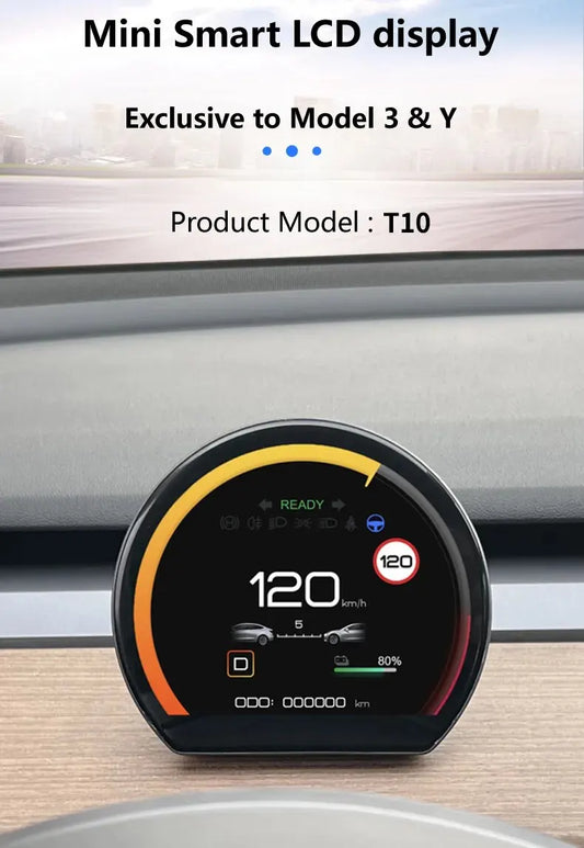 3.54'' Display Tesla Model Y 3 عداد سرعة وبيانات تسلا