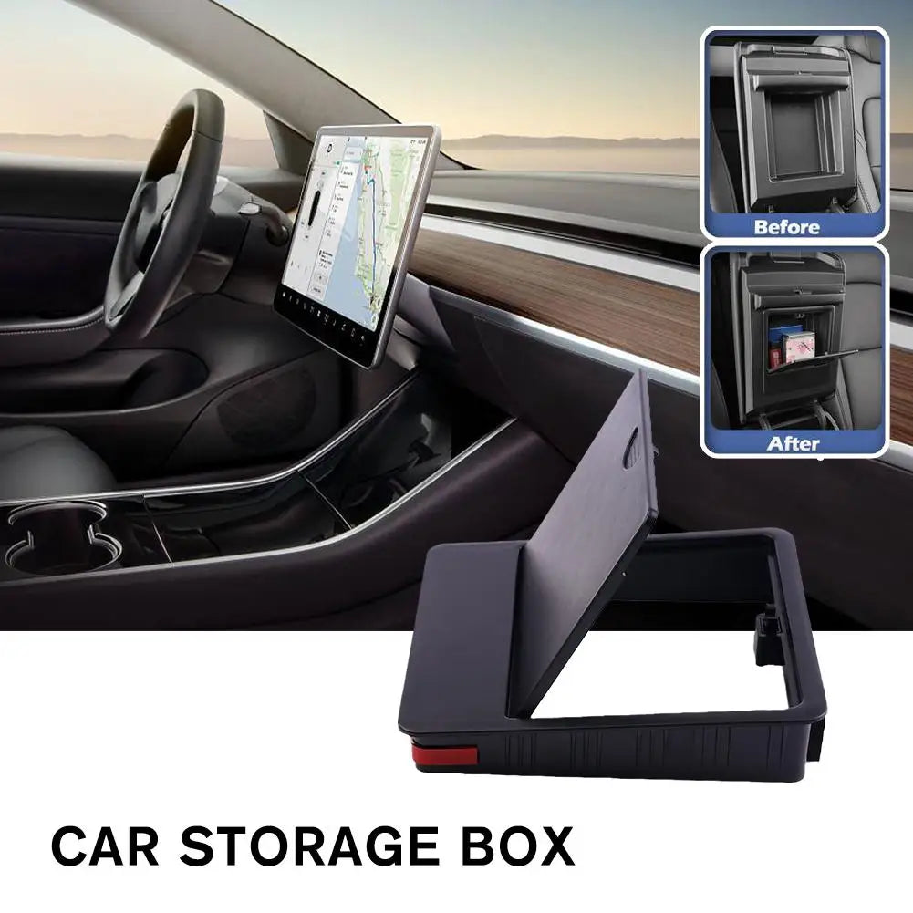 Armrest Box Tesla Model 3 Model Y 2023 2022 2021 صندوق تخزين تسلا