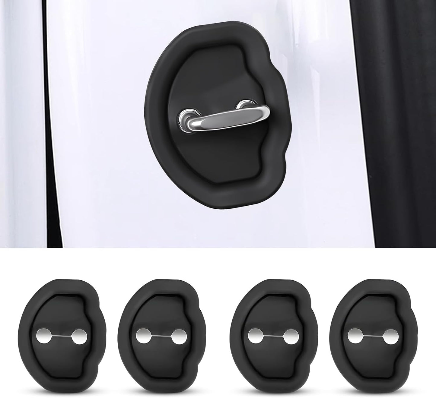 Silicone Door Lock Cover for Tesla Model 3 Model Y اغطية لقفل باب تسلا